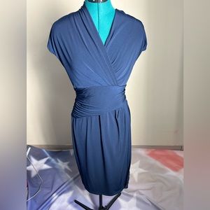Dark Blue Size 8 Machine Washable Dress